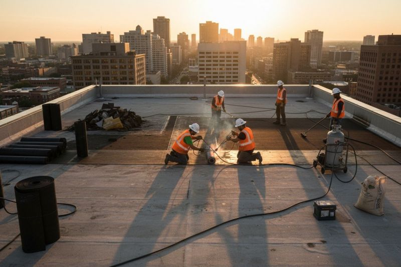 Tar Roof Replacement detail